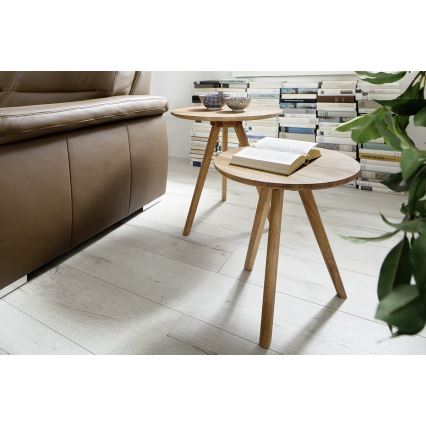 Set of 2 VEYLOR Oak Coffee Tables