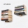 Set of 2 wall shelves 15x21 cm black