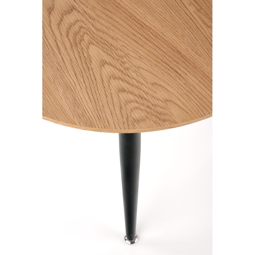 Set of 2 ZENYA Coffee Tables, Oak/Black