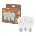 Set of 3 A100 LED bulbs made from recycled plastic, E27/14W/230V, 2700K - Osram