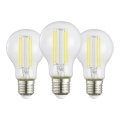 Set of 3 A60 LED Bulbs E27/3.8W/230V 2700K - Eglo 110437