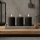 Set of 3 BRILLO LED Candles LED/2xAA, 10 cm, black + remote control