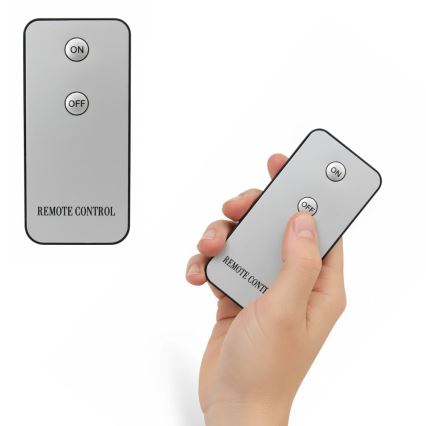 Set of 3 BRILLO LED Candles (LED/2×AA), black, with remote control