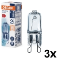 Set of 3 HALOPIN Oven Bulbs G9/25W/230V 2700K - Osram