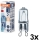 Set of 3 HALOPIN Oven Bulbs G9/25W/230V 2700K - Osram