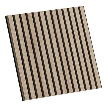 Set of 4 DANVIKEN acoustic wall panels 60x60 cm, oak