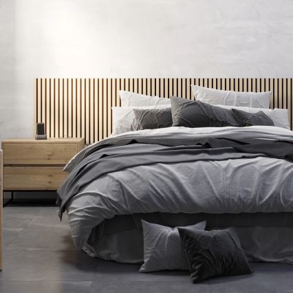 Set of 4 DANVIKEN acoustic wall panels 60x60 cm, oak