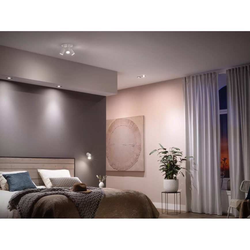Pack of 4 LED dimmable bulbs Philips Hue White Ambiance GU10/4.2W/230V 2200-6500K