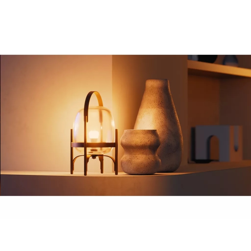 Set of 4 Dimmable Philips Hue WHITE LED Bulbs E27/7W/230V 2700K