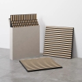 Set of 4 VASAVIK acoustic wall panels 60x60 cm Natural Oak