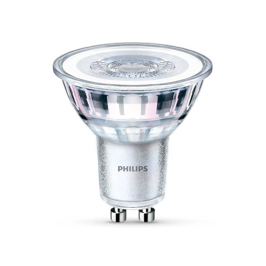 Set of 6 Philips GU10 LED Bulbs, 4.6W, 230V, 4000K