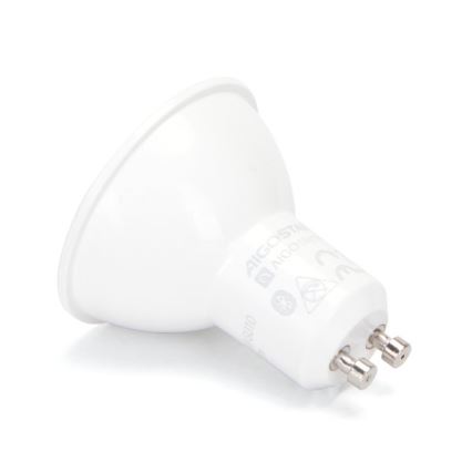 Set of 6 LED RGBW Dimmable MESH GU10 Bulbs 6.5W 230V 2700–6500K + Remote Control - Aigostar