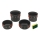 Set of camping cookware with a sponge 4pcs