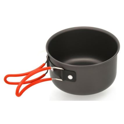 Set of camping cookware with a sponge 4pcs