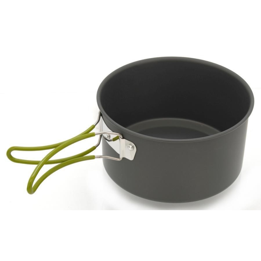 Set of camping cookware with accessories 9pcs