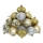 Set of Christmas ornaments 30 pcs gold/silver