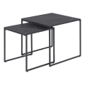 Set of coffee tables ALMA 2 pcs anthracite