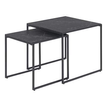 Set of coffee tables ALMA 2 pcs anthracite