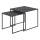 Set of coffee tables ALMA 2 pcs anthracite