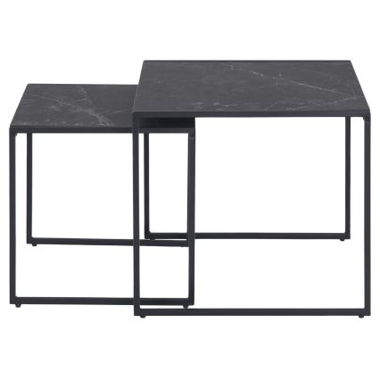 Set of coffee tables ALMA 2 pcs anthracite