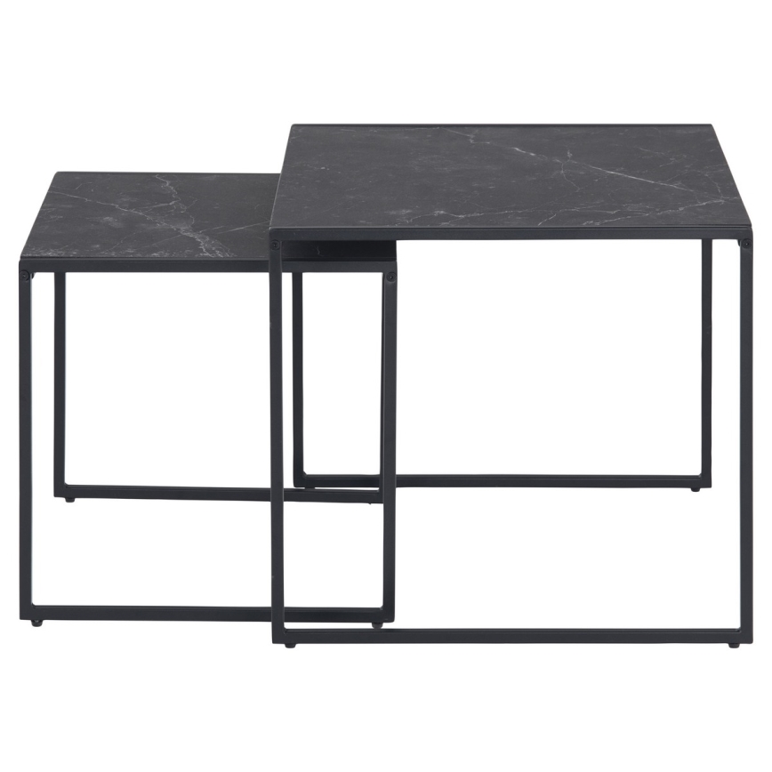Set of coffee tables ALMA 2 pcs anthracite
