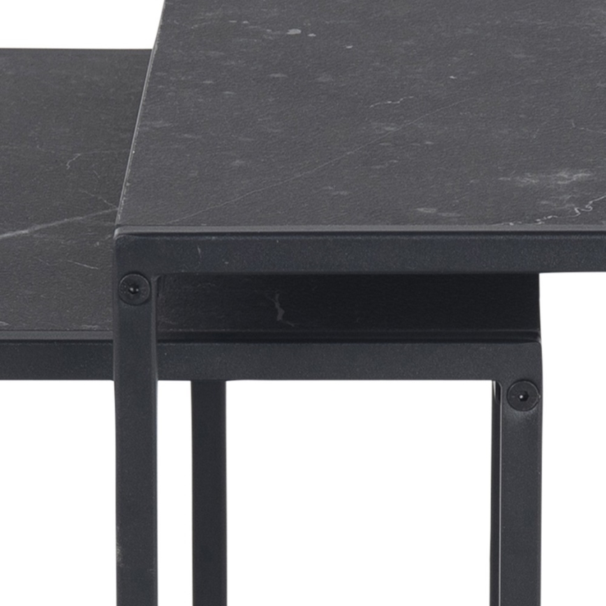 Set of coffee tables ALMA 2 pcs anthracite
