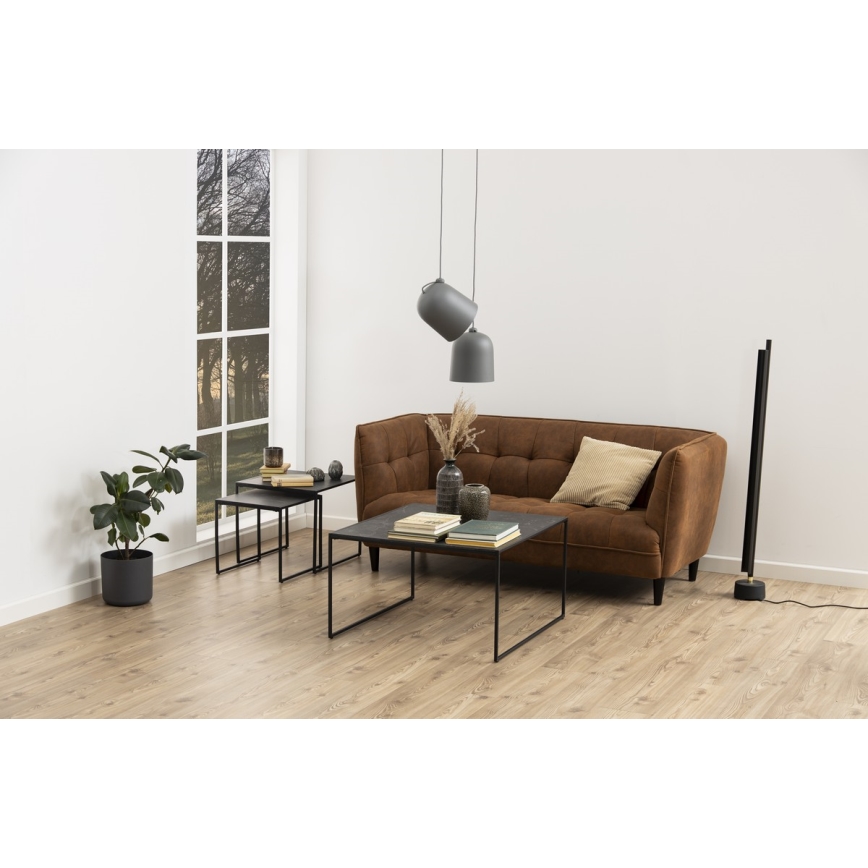Set of coffee tables ALMA 2 pcs anthracite