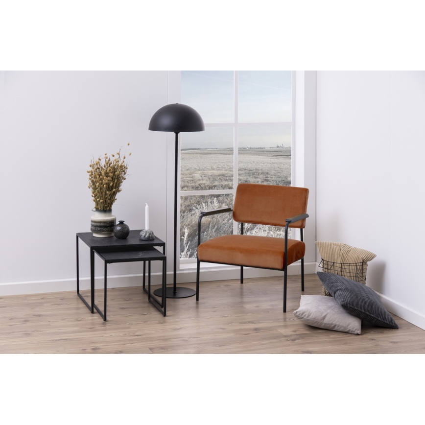 Set of coffee tables ALMA 2 pcs anthracite