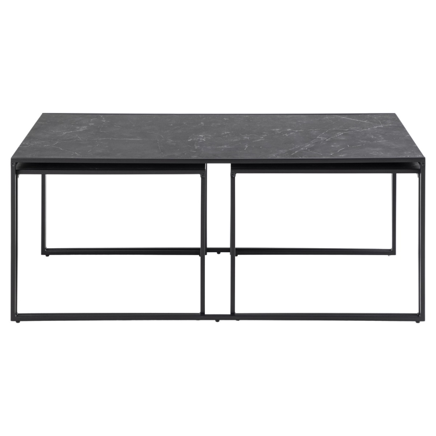 Set of coffee tables ALMA 3 pcs anthracite