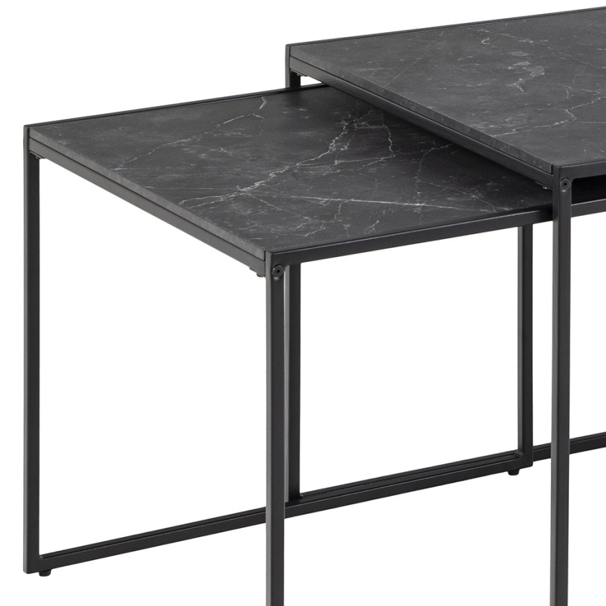 Set of coffee tables ALMA 3 pcs anthracite