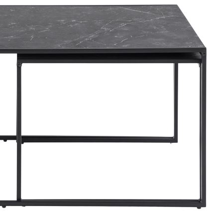 Set of coffee tables ALMA 3 pcs anthracite