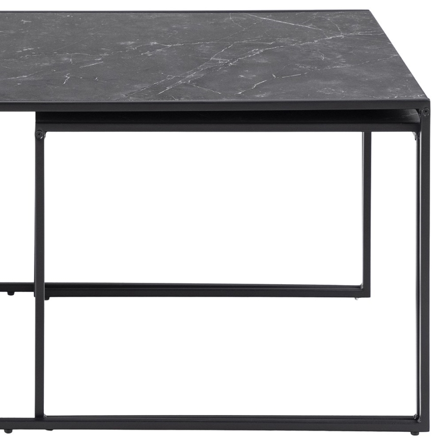 Set of coffee tables ALMA 3 pcs anthracite