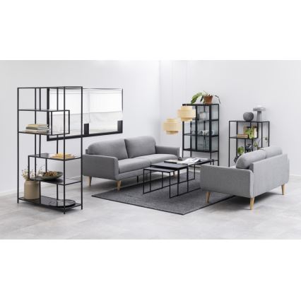 Set of coffee tables ALMA 3 pcs anthracite