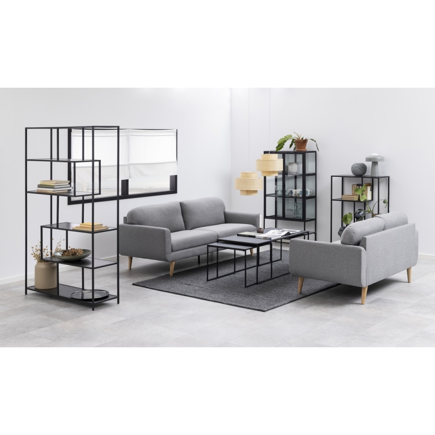 Set of coffee tables ALMA 3 pcs anthracite