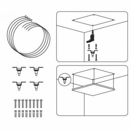 Set of hanging strings