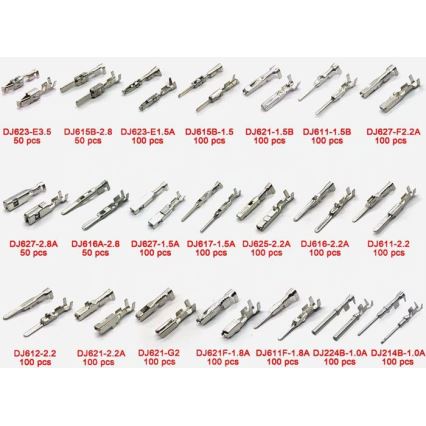 Set of pins for car connectors 1980 pcs