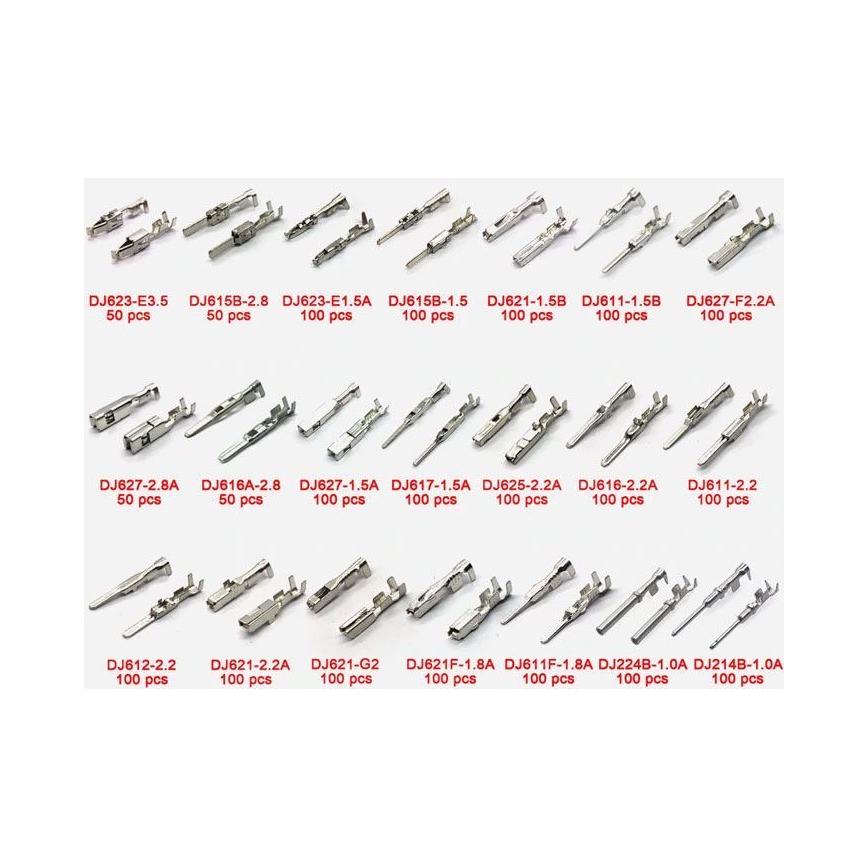 Set of pins for car connectors 1980 pcs