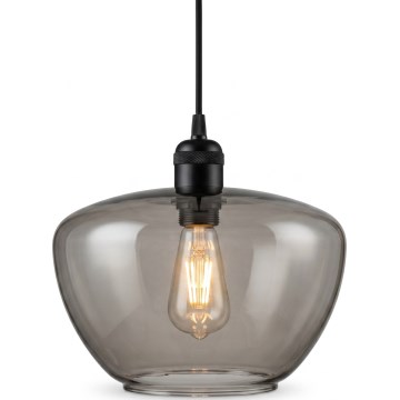 SEVENTIES Cable Pendant Light E27/40W/230V Smoked/Grey
