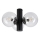 SFERIO Ceiling Light 3x E14/5W/230V Black/Clear