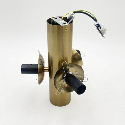 SFERIO Ceiling Light 3xE14/5W/230V, Brass/Smoky Beige