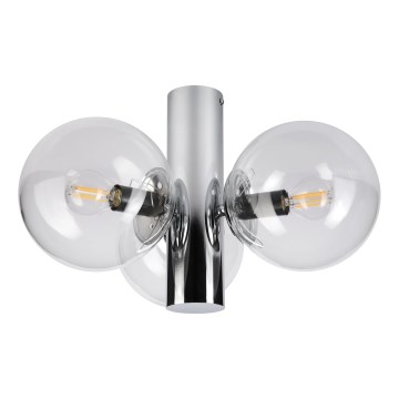 SFERIO Ceiling Light 3xE14/5W/230V, Polished Chrome/Clear