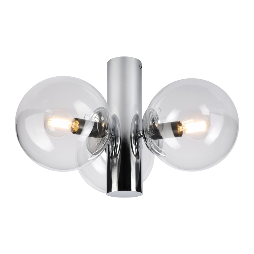 SFERIO Ceiling Light 3xE14/5W/230V, Polished Chrome/Clear