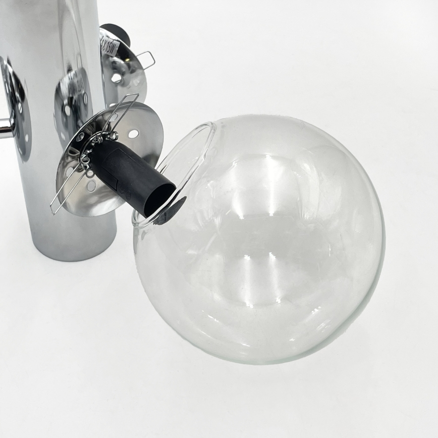 SFERIO Ceiling Light 3xE14/5W/230V, Polished Chrome/Clear