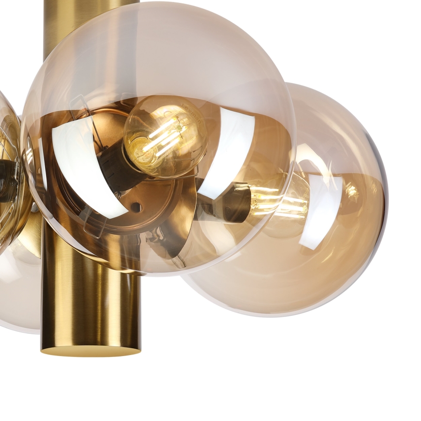 SFERIO ceiling light 4xE14/5W/230V brass/smoky beige
