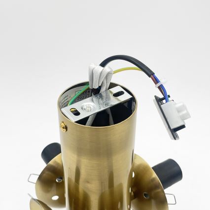 SFERIO ceiling light 4xE14/5W/230V brass/smoky beige