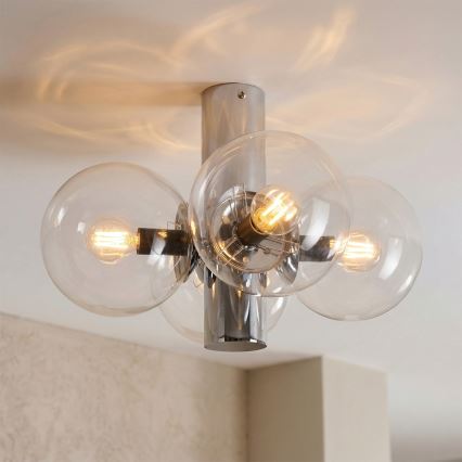 SFERIO Ceiling light 4xE14/5W/230V polished chrome/clear