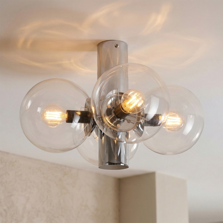 SFERIO Ceiling light 4xE14/5W/230V polished chrome/clear