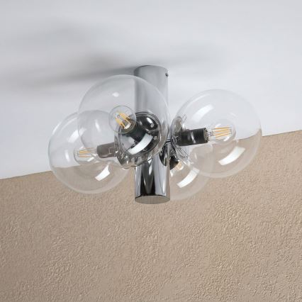 SFERIO Ceiling light 4xE14/5W/230V polished chrome/clear