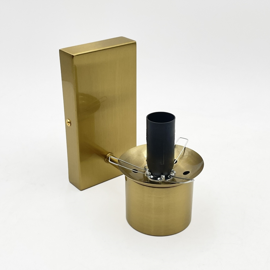 SFERIO Wall Lamp 1x E14/5W/230V, Brass/Smoky Beige