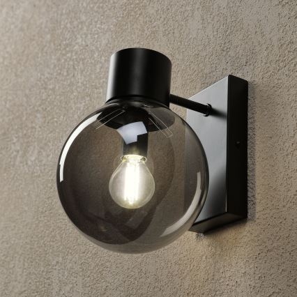 SFERIO Wall Lamp 1xE14/5W/230V Black/Smoky Black